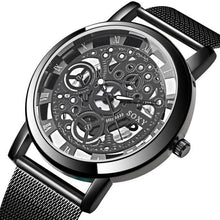 Load image into Gallery viewer, Naked Mechanism Stainless Steel Mens Watch Black