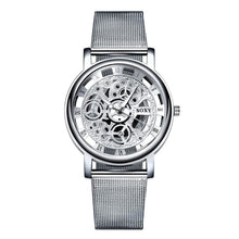 Load image into Gallery viewer, Naked Mechanism Stainless Steel Mens Watch Silver