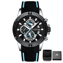 Load image into Gallery viewer, Nylon Sport Chronograph For Men Black Blue
