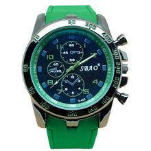 Load image into Gallery viewer, Rubber Military Sports Watch For Men Green