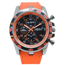 Load image into Gallery viewer, Rubber Military Sports Watch For Men Orange