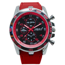 Load image into Gallery viewer, Rubber Military Sports Watch For Men Red