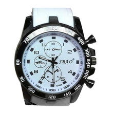 Load image into Gallery viewer, Rubber Military Sports Watch For Men White