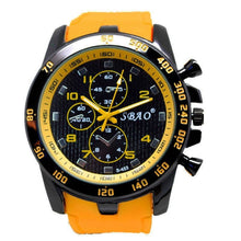 Load image into Gallery viewer, Rubber Military Sports Watch For Men Yellow