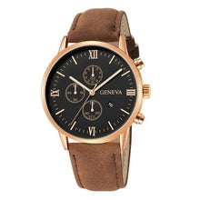 Load image into Gallery viewer, Slim Complex Rugged Leather Mens Watch F
