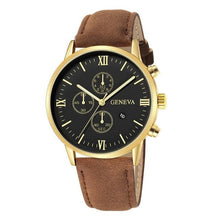Load image into Gallery viewer, Slim Complex Rugged Leather Mens Watch G