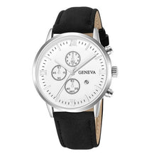 Load image into Gallery viewer, Slim Complex Rugged Leather Mens Watch I