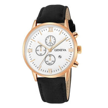 Load image into Gallery viewer, Slim Complex Rugged Leather Mens Watch M