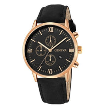 Load image into Gallery viewer, Slim Complex Rugged Leather Mens Watch N
