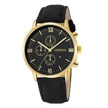 Load image into Gallery viewer, Slim Complex Rugged Leather Mens Watch O
