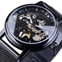 Load image into Gallery viewer, Slim Skeleton Steel Mechanism Watch For Men A
