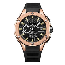 Load image into Gallery viewer, Sports Silicone Chronograph For Men Rose Black
