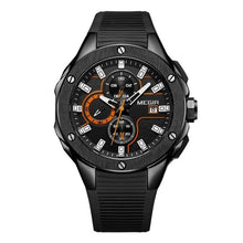 Load image into Gallery viewer, Sports Silicone Chronograph For Men Whole Black