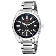 Load image into Gallery viewer, Stainless Steel Casual Masculine Watch For Men Silver Black