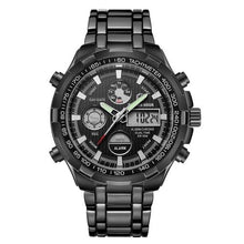 Load image into Gallery viewer, Stainless Steel Chronograph For Men Alarm And Back-Light Black