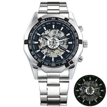Load image into Gallery viewer, Stainless Steel Skeleton Watch For Men H