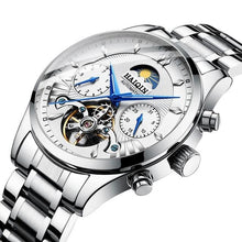 Load image into Gallery viewer, Steel Mechanical Tourbillon Skeleton For Men Silver