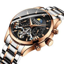 Load image into Gallery viewer, Steel Mechanical Tourbillon Skeleton For Men