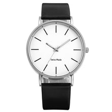 Load image into Gallery viewer, Swiss Fashion Minimal Mens Watch Black And White