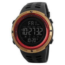 Load image into Gallery viewer, Unisex Sport Watch Chronograph Gold Red