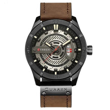 Load image into Gallery viewer, Washed-Out Casual Leather Watch For Men Black White